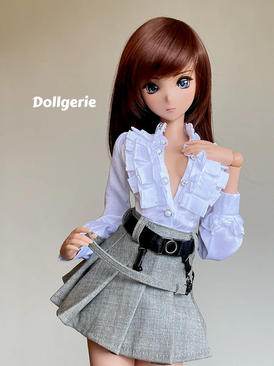 White Ruffle Blouse