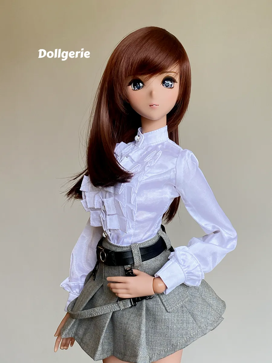 White Ruffle Blouse