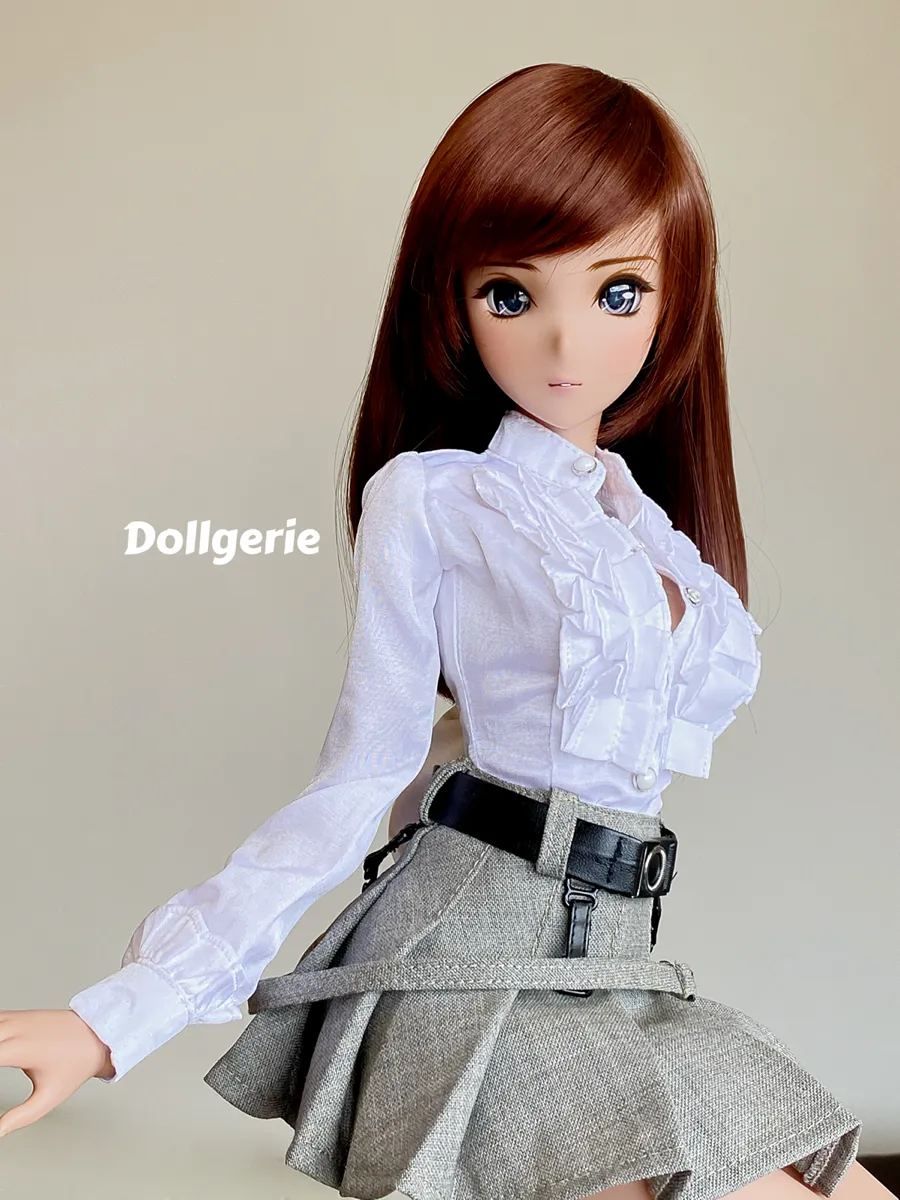 White Ruffle Blouse
