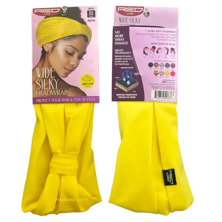 WIDE DRY FIT HEADWRAP (YELLOW) - HB08