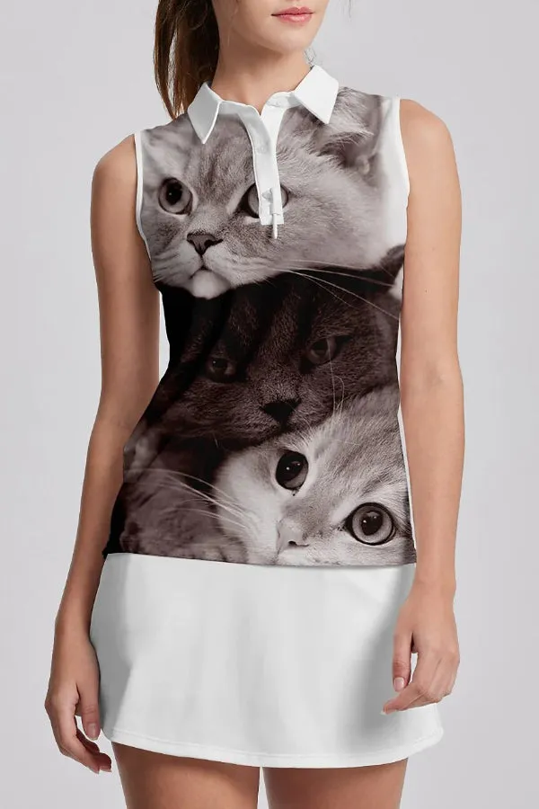 Wildlife Party-Polo Top UPF50 