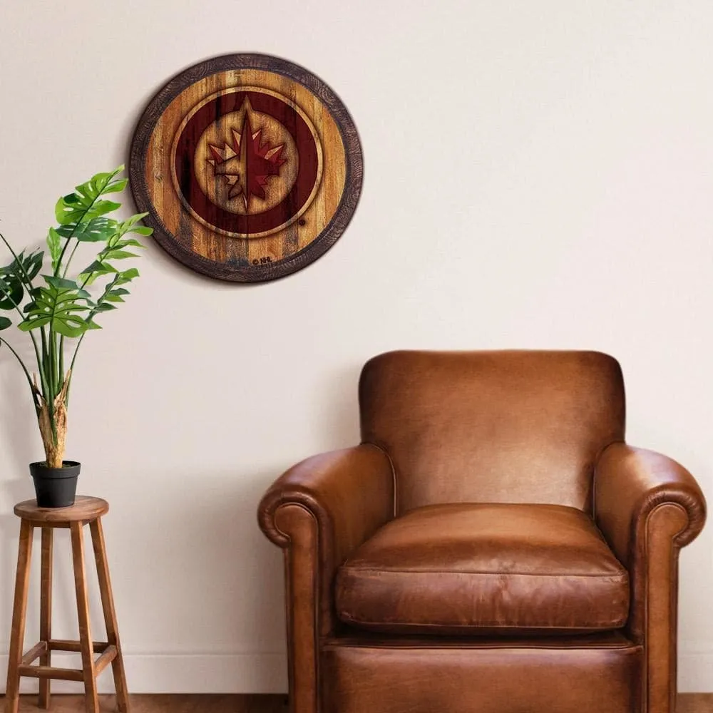 Winnipeg Jets: Branded "Faux" Barrel Top Sign