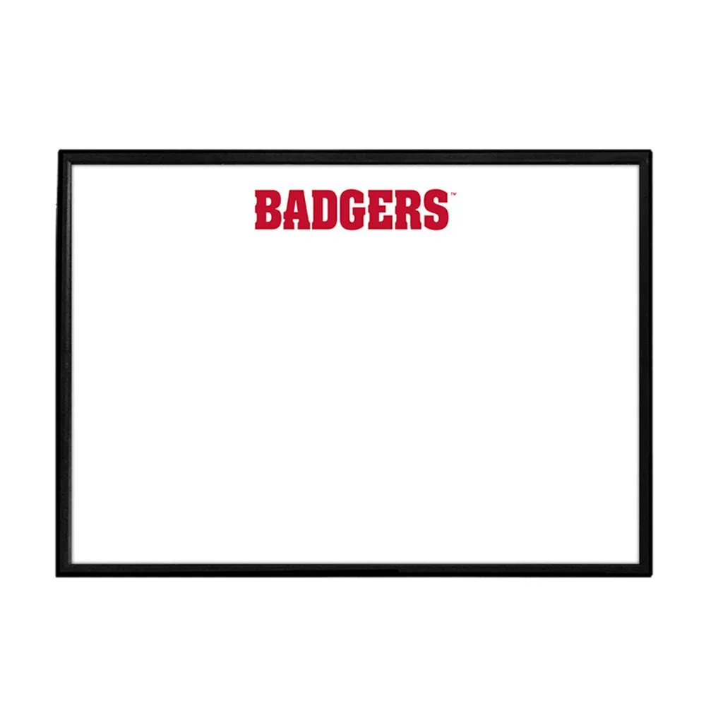 Wisconsin Badgers: Framed Dry Erase Board