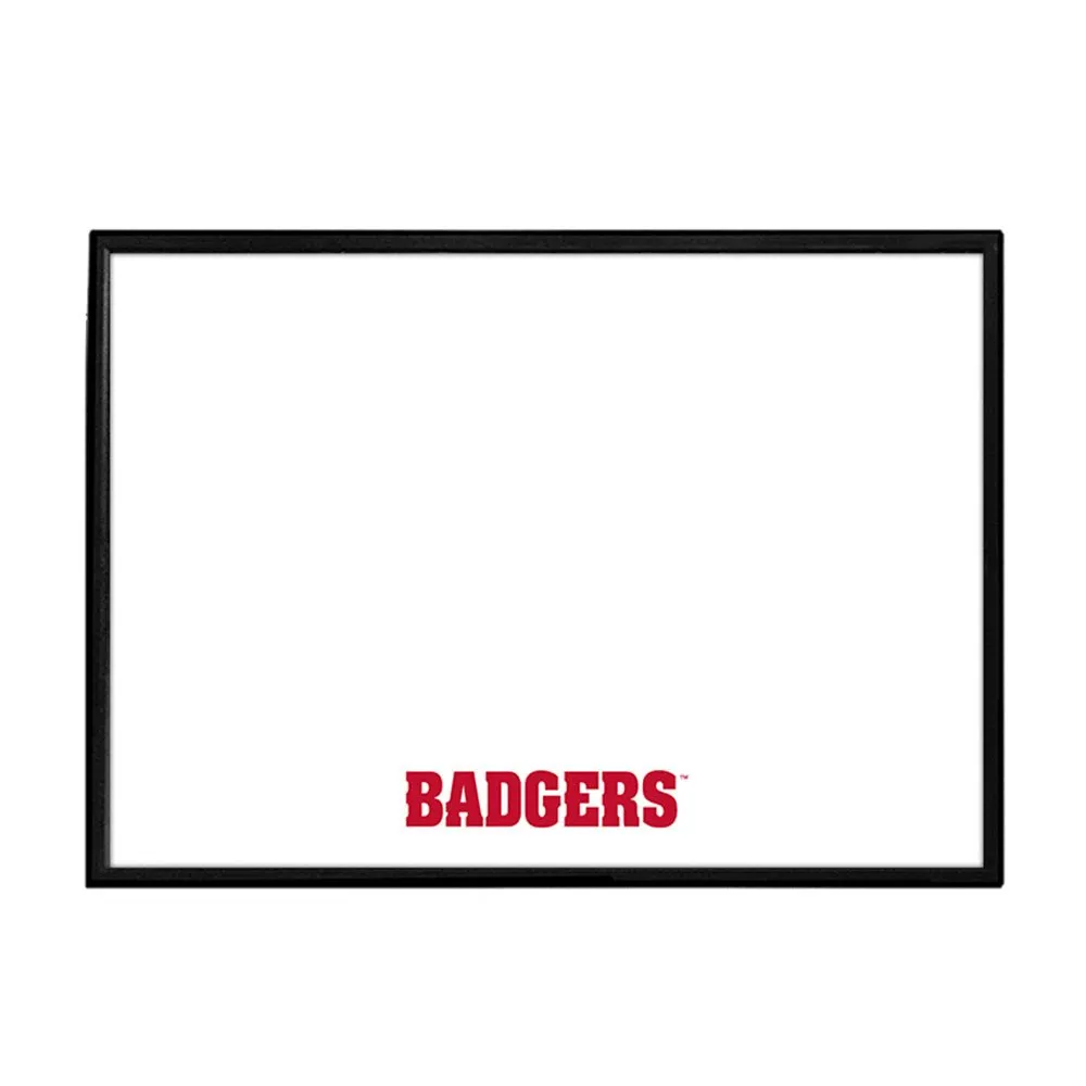 Wisconsin Badgers: Framed Dry Erase Board