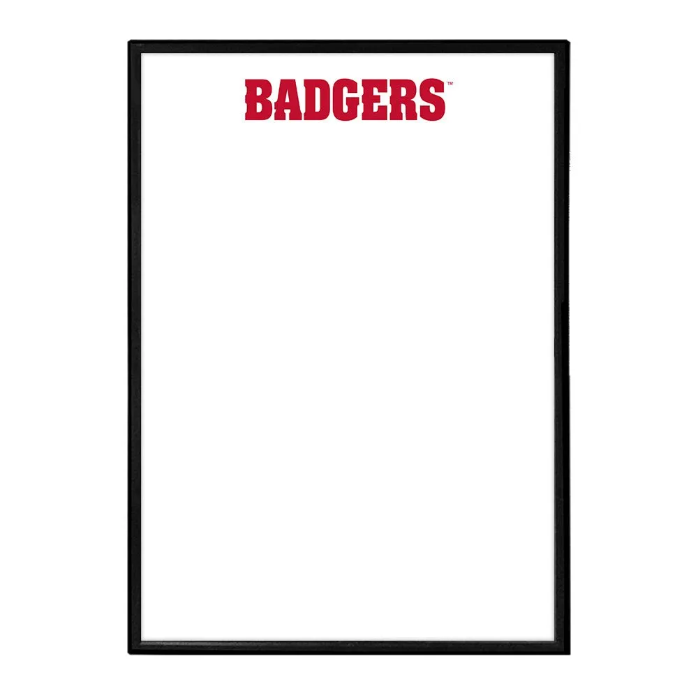 Wisconsin Badgers: Framed Dry Erase Board