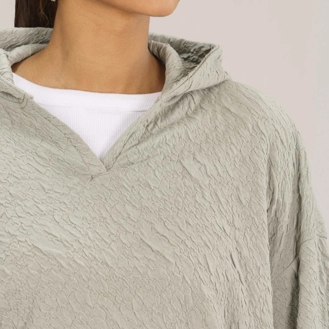 Women Light Olive Hoodie Joggers Set