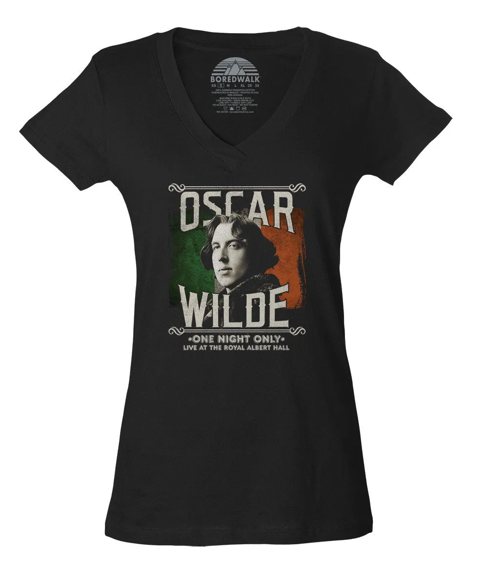 Women's Oscar Wilde Live Tour Vneck T-Shirt
