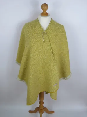 Wool Blend Cape and Pin