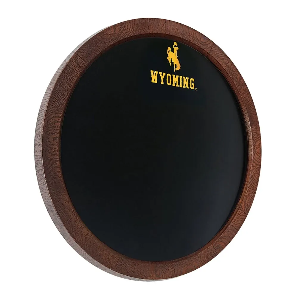 Wyoming Cowboys: Chalkboard "Faux" Barrel Top Sign