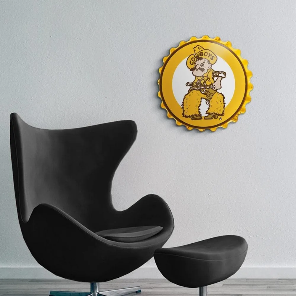 Wyoming Cowboys: Pistol Pete - Bottle Cap Wall Sign