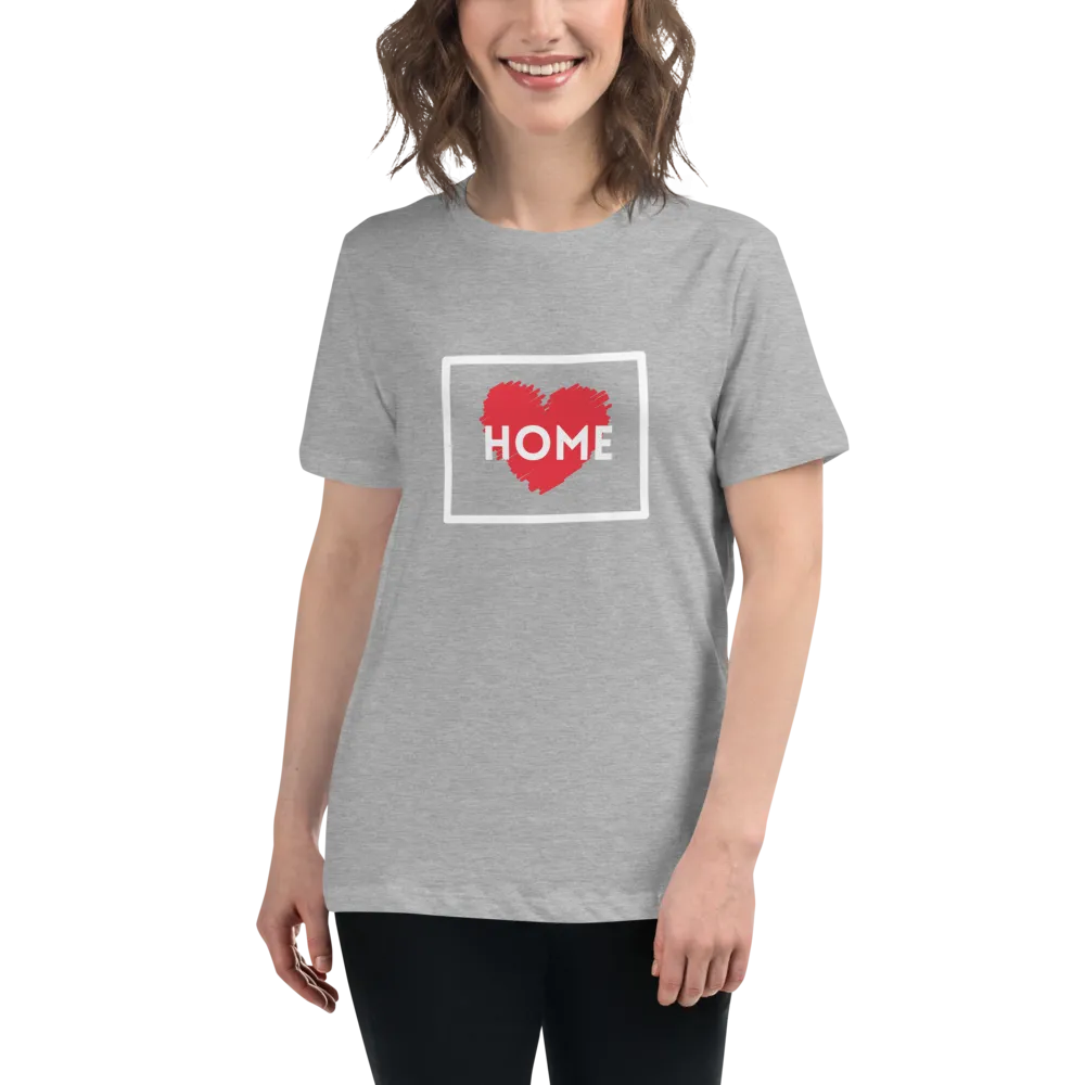 WYOMING IS HOME Women's Relaxed T-Shirt