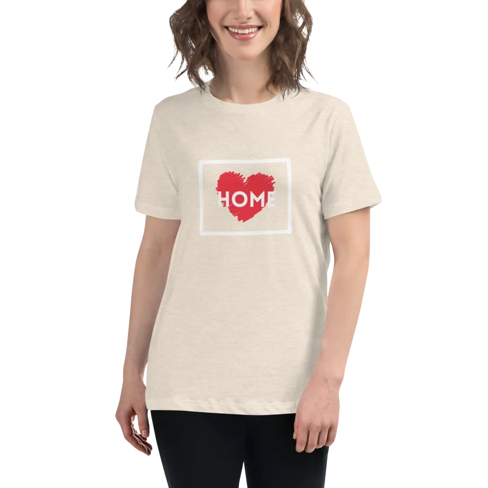 WYOMING IS HOME Women's Relaxed T-Shirt