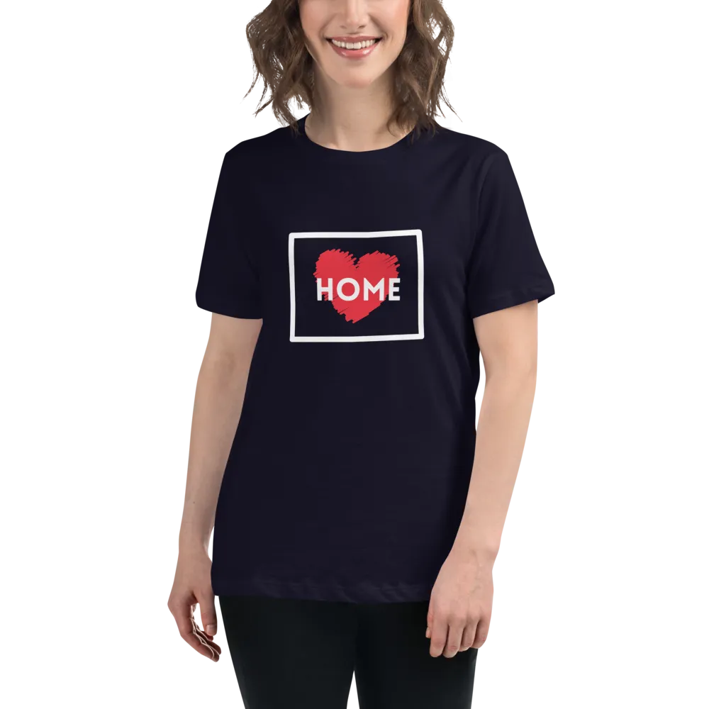 WYOMING IS HOME Women's Relaxed T-Shirt