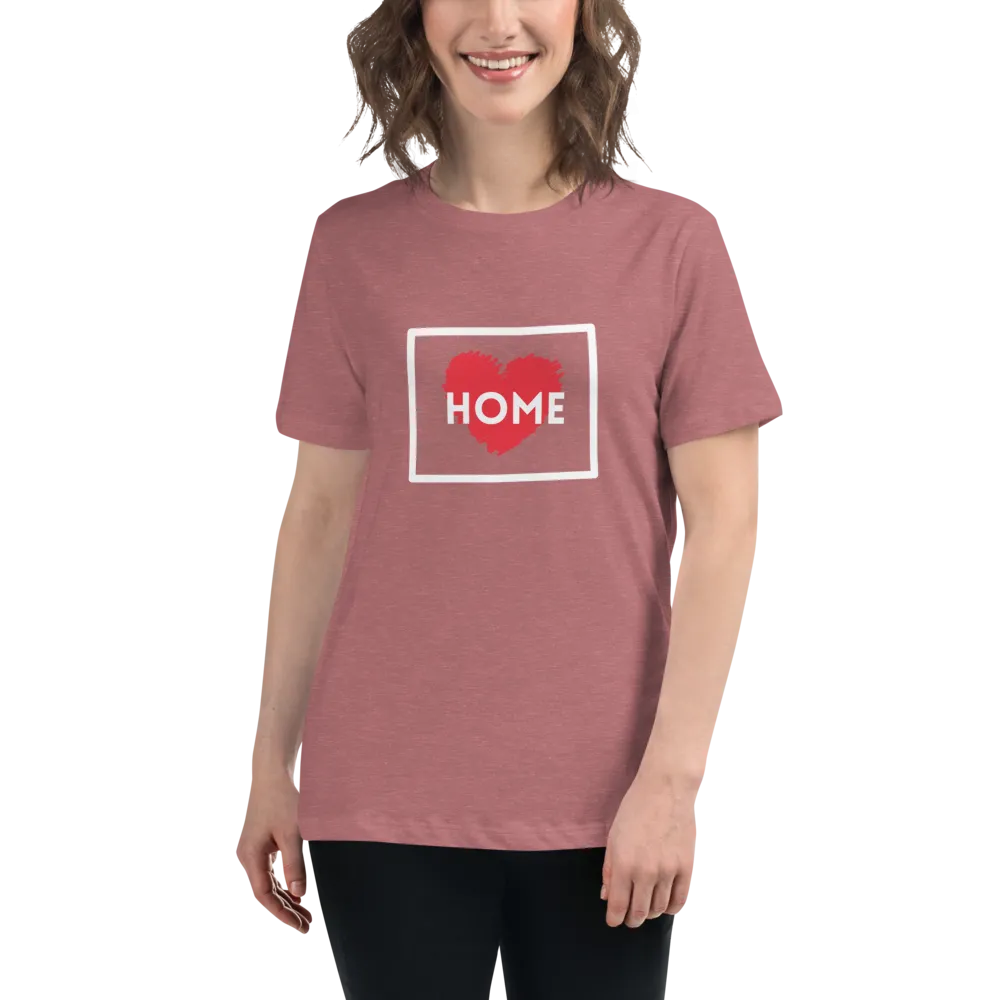 WYOMING IS HOME Women's Relaxed T-Shirt