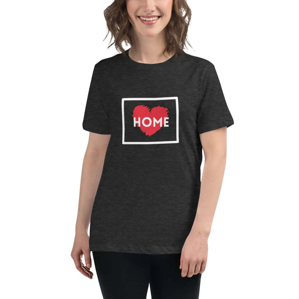 WYOMING IS HOME Women's Relaxed T-Shirt