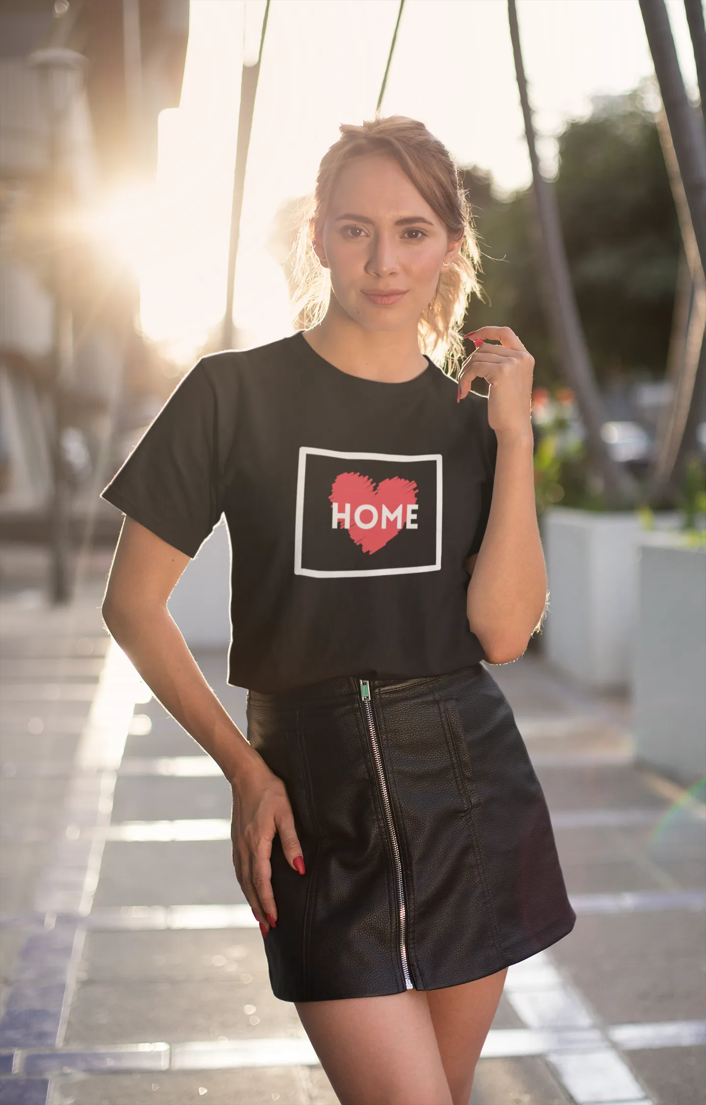 WYOMING IS HOME Women's Relaxed T-Shirt