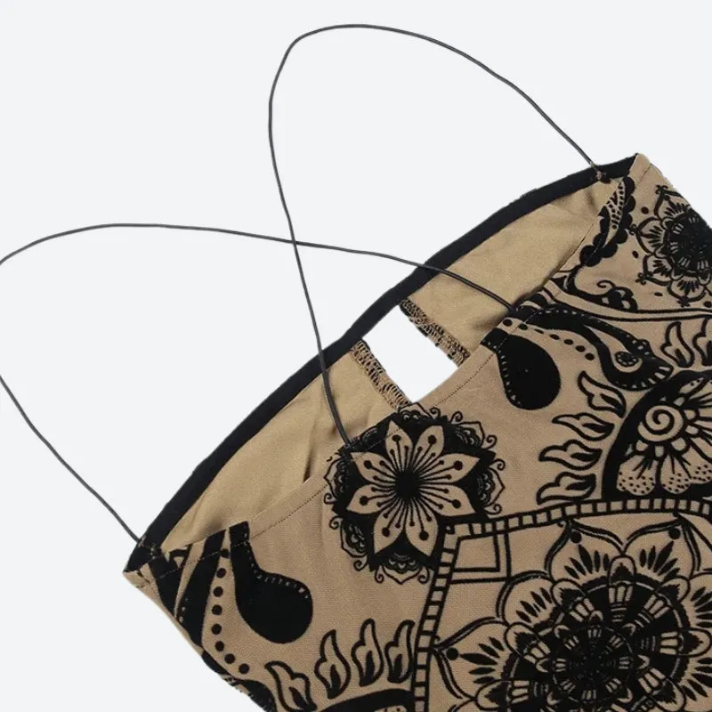 Y2K Paisley Mini Dress