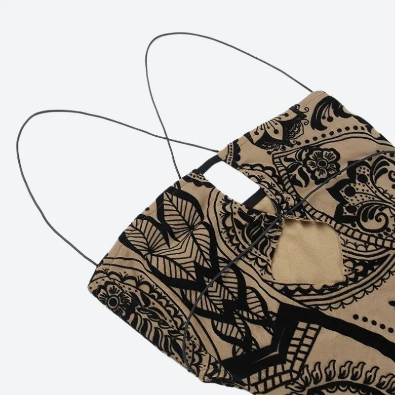 Y2K Paisley Mini Dress