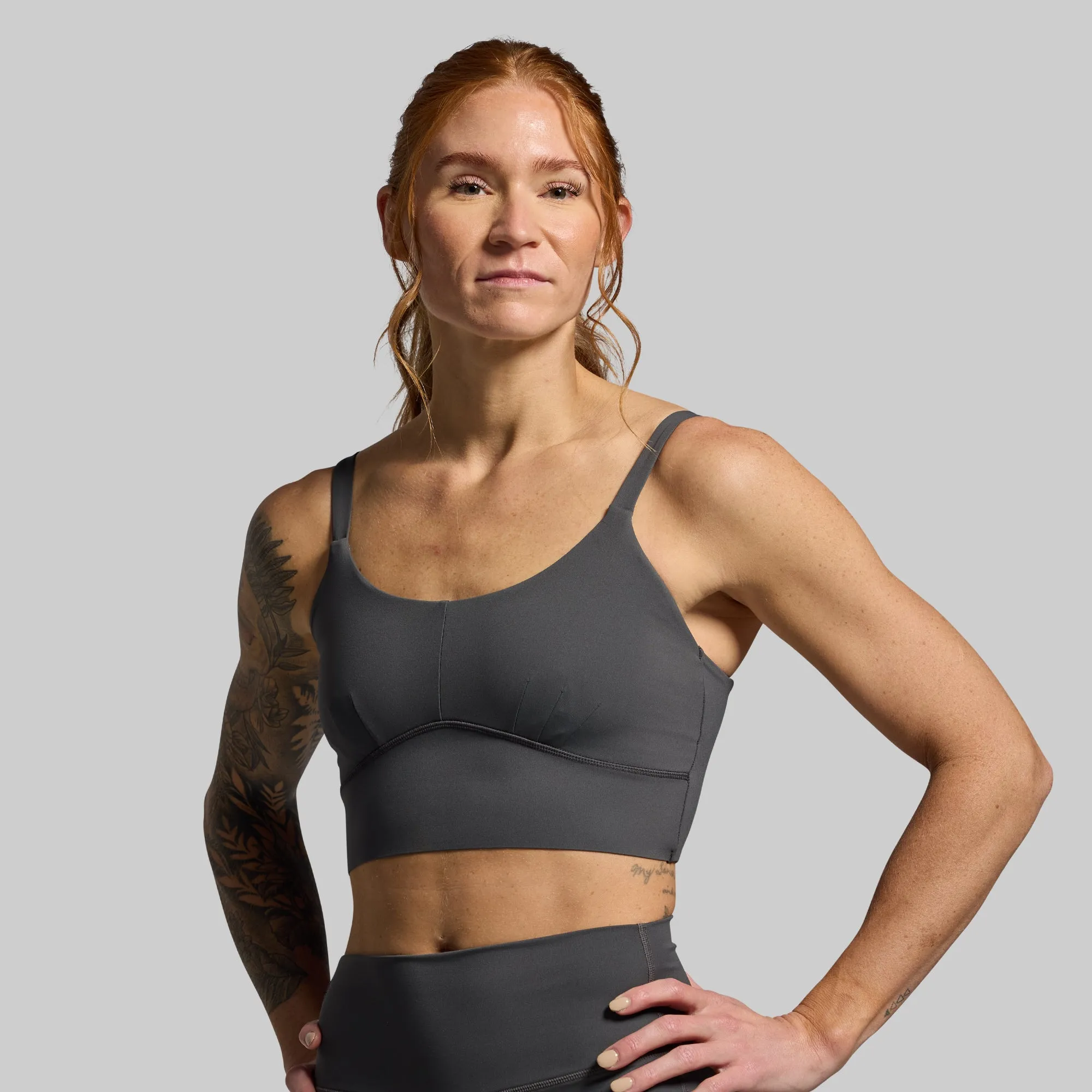Your Go To Sports Bra (Gunmetal)