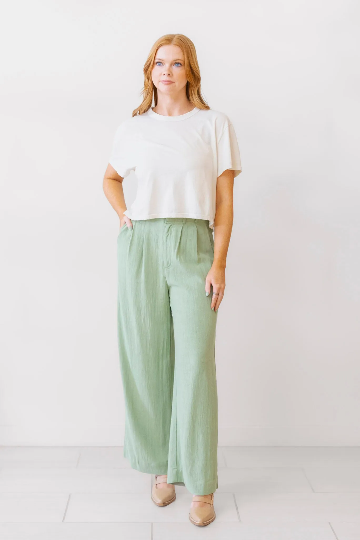 Z Supply Farah Pant in Matcha